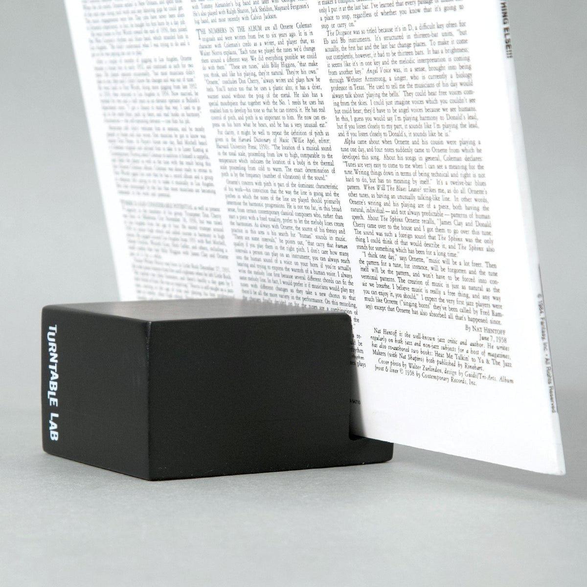 Présentoir pour vinyles en bois (noir)