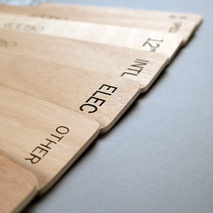 Séparateurs de vinyles en bois pour genre