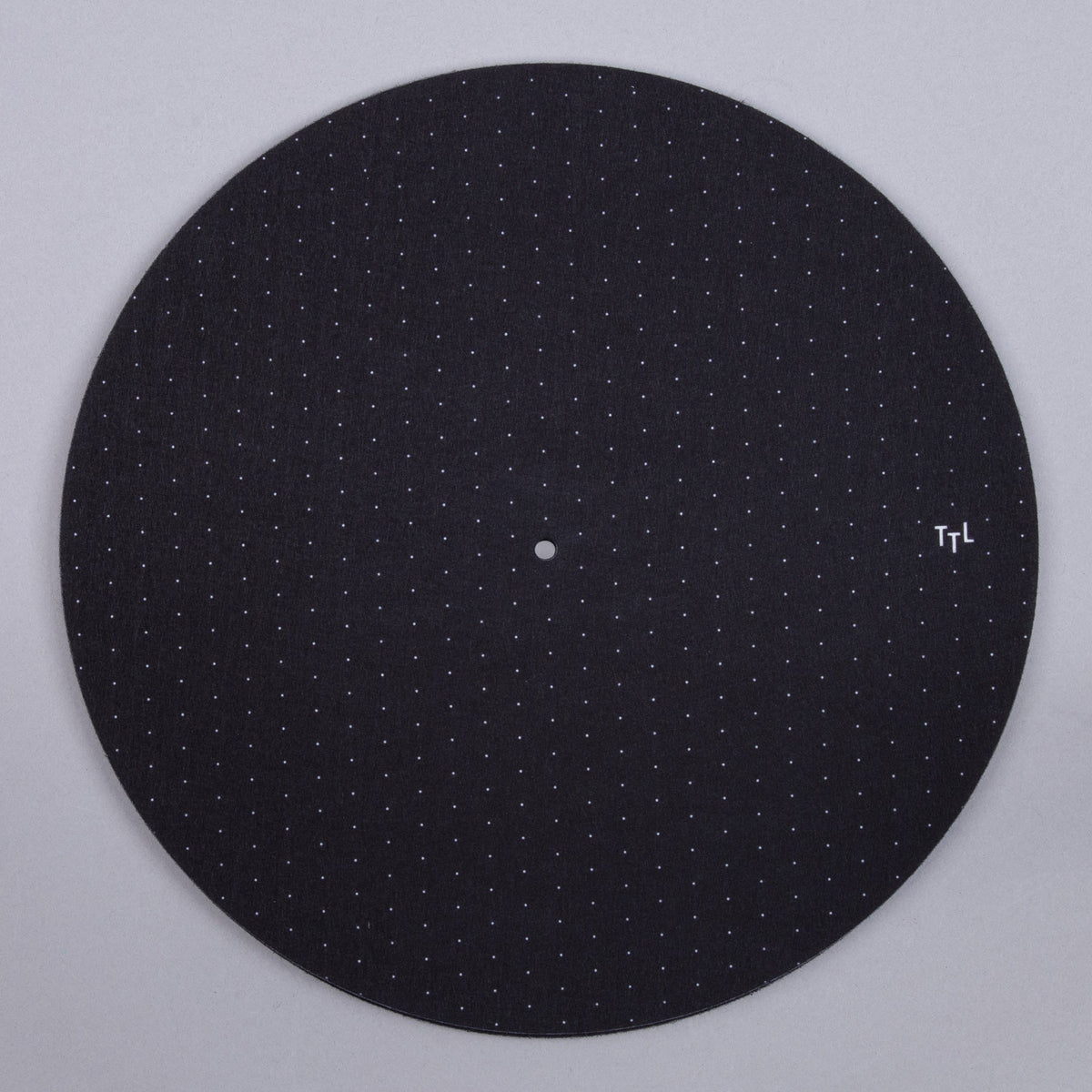 Tapis glissant à motif de points pour platine vinyle (Noir)
